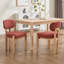 Chaises de salle à manger en bois Chaises de salle à manger rembourrées en tissu moderne-129462293