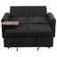 3-in-1 Pull-Out Sofa Bed with USB Charging, Tray Table & Cup Holder-1337123417