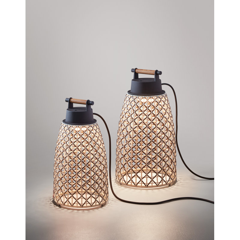 Lampe de table 19,06 po Nans, Graphite brun / brun, 15.94" H x 8.19" W x 8.19" D