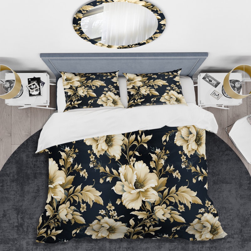 Ensemble de housse de couette Neo Victorian Fusion Victorian, Housse de couette simple + 1 taie décorative stan