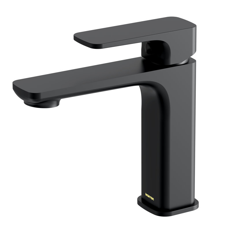 Venda Single-handle Bathroom Faucet with Drain Assembly, Matte Black