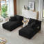 Causeuse compressible double, canapé-lit moderne moelleux avec porte-gobelets, aucun assemblage requis pour le salon, la chambre à coucher et le coin lecture