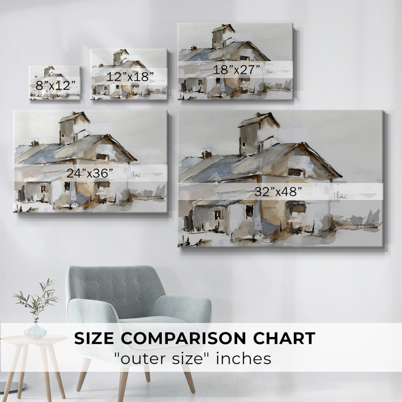 Toile tendue Dilapidated Barn II-Gallery, H 24 po x l 36 po