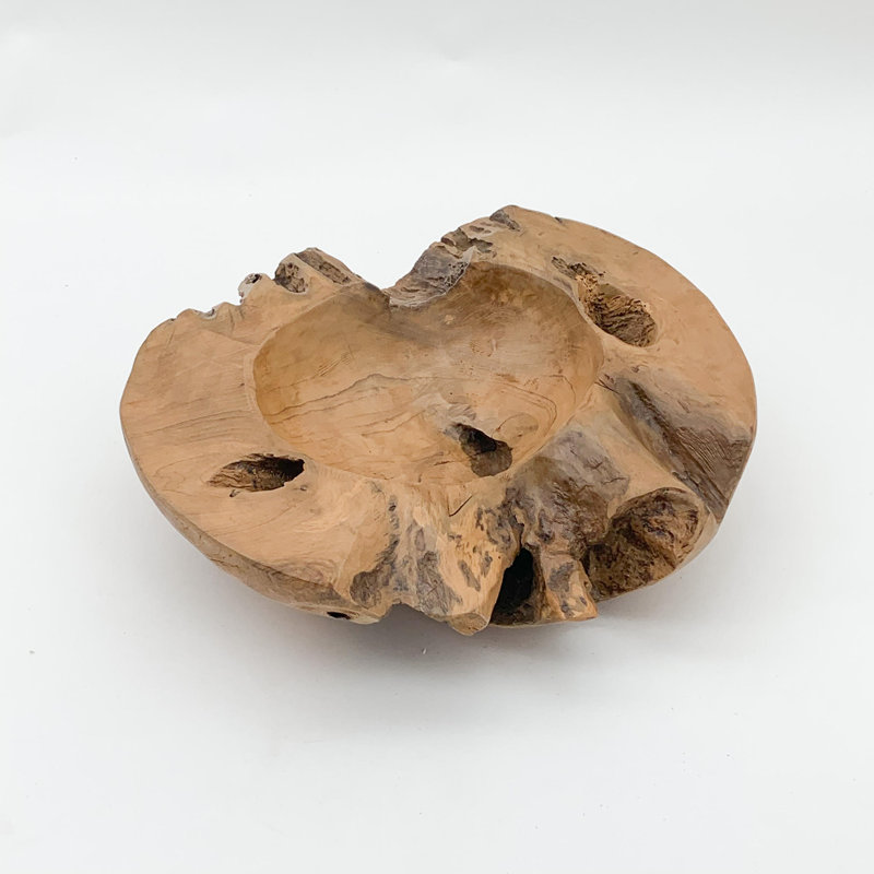 Union Rustic Mancheer Teak Fruit Bowl