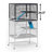 MidWest Homes for Pets Deluxe Critter Nation Add-On Unit Small Animal Cage