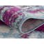 Tapis de couloir abstrait gris ivoire et magenta Comfort-1062568496