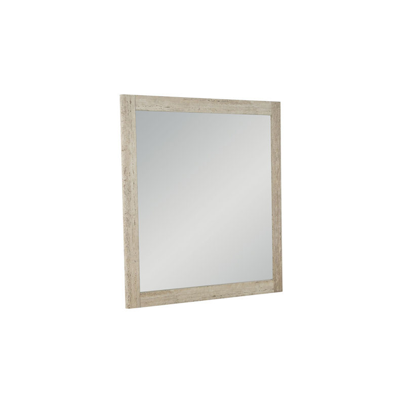 Bayldon Faux Travertine Mirror