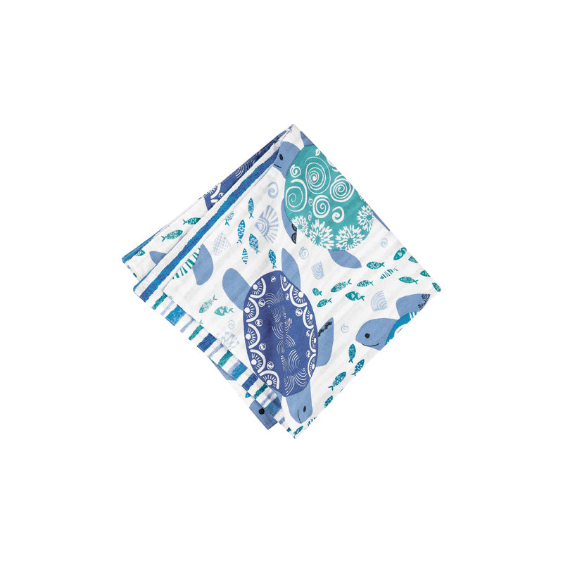 Mileti? 100% Cotton Nautical Square Napkin