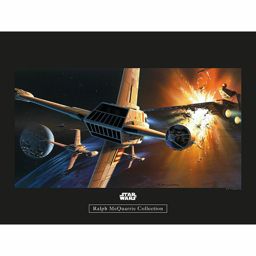 Poster Star Wars Rmq Endor Orbit War