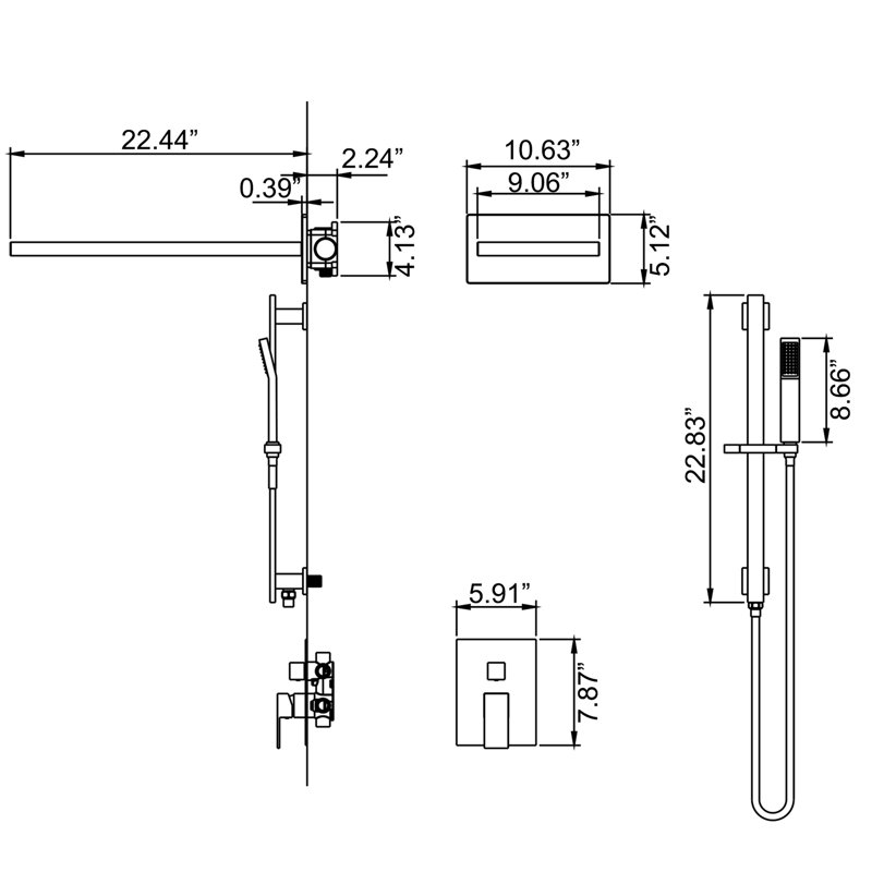 All-In-One Kit with Rough in-Valve