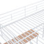 Lit mezzanine double en métal avec bureau et échelle de rangement latérale-860646969