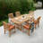 Narelle Teak Extendable Outdoor Dining Table With Umbrella Hole , in. W 42'' in. D