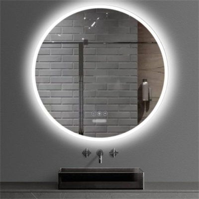 Miroir d'appoint illuminé sans cadre