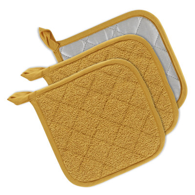 Design Imports Terrycloth Potholder Set