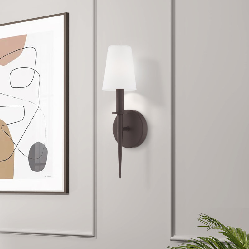 Luminaire mural 1 lumière Witten ADA, Bronze, H 14,5 po x l 4,25 po x P 3,95 po