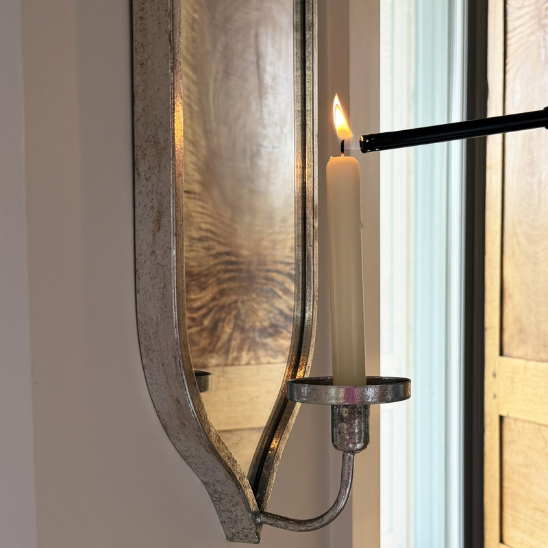 Applique murale à bougie Trotterville, 23,25 po, Silver