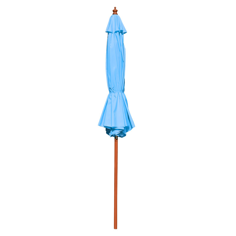 Porte-parapluies en bois Guilliana, Light Azure Blue