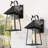 Ayala 1-Light Black Contemporary Outdoor Wall Sconces
