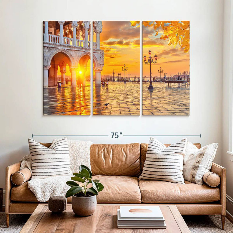 Sebbie Piazza Di San Marco, H 42 po x l 65 po