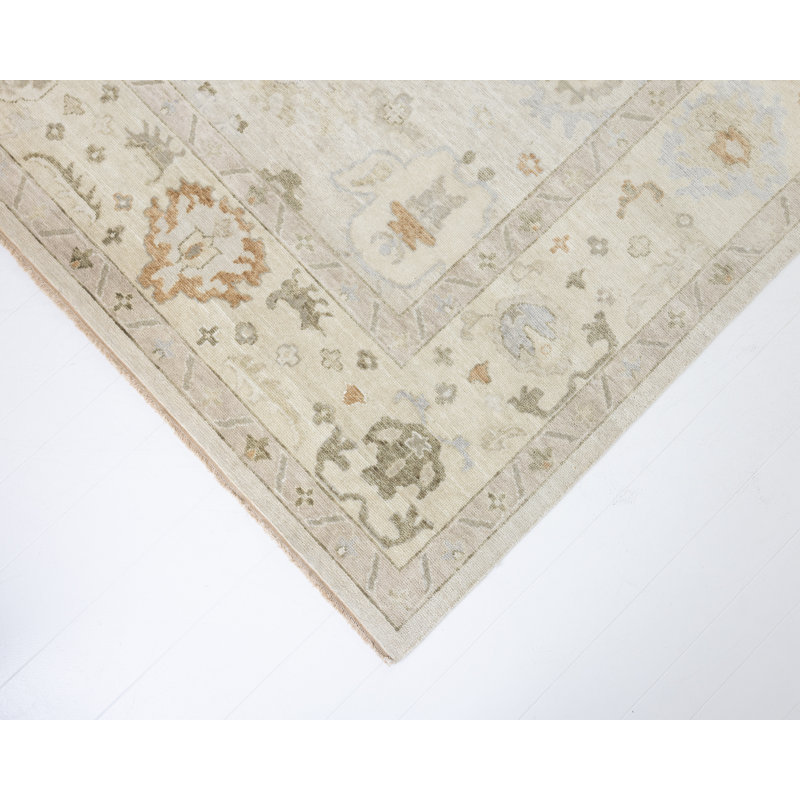Hand Knotted Wool Oriental Area Rug, Rectangle 12' x 15'