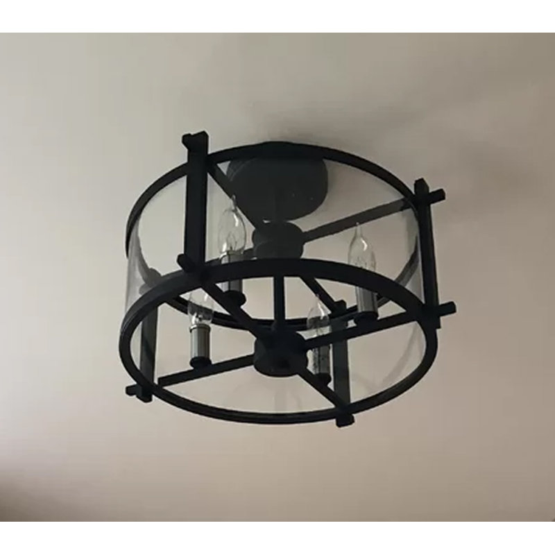 Crissey Glass Semi Flush Mount