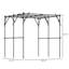 Treillis d'arche de jardin en métal pour plantes grimpantes et support