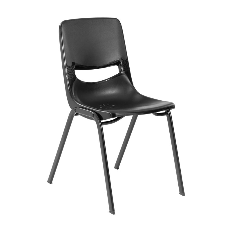 Chaise empilable Statice, Noir