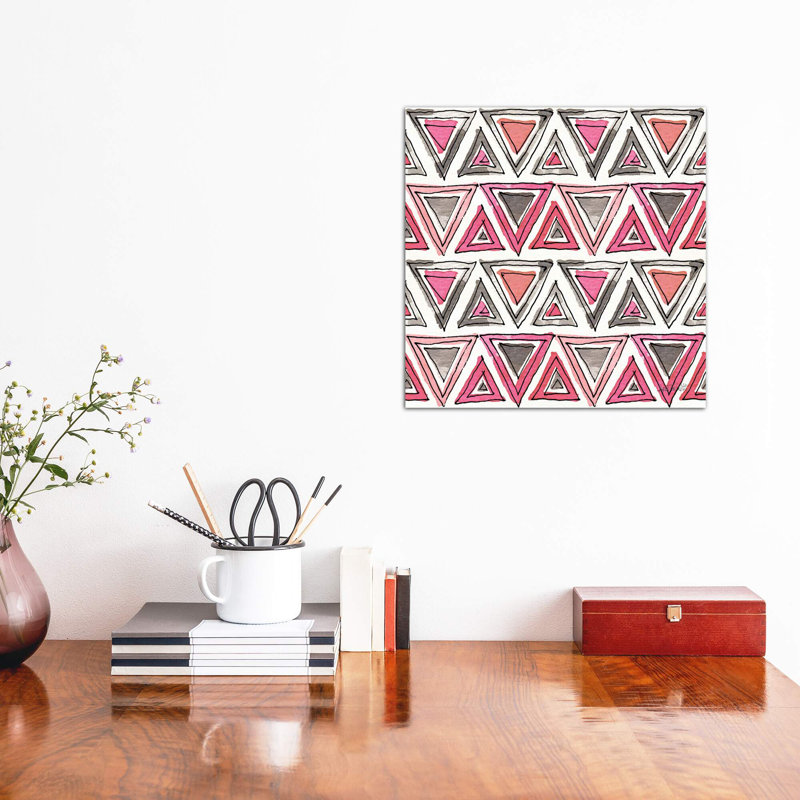 Art sur motif d’accents chic, Toile tendue, H 12 po x l 12 po x P 0,75 po