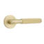 Connaught Knurled Lever on Rose Satin Brass