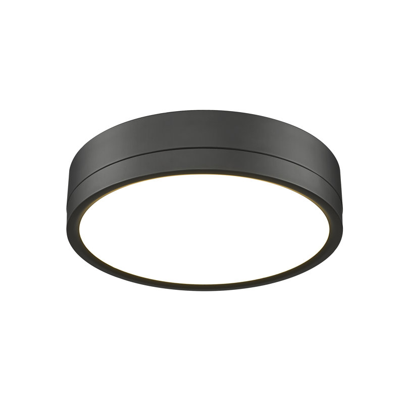 Brexleigh Acrylic LED Flush Mount, Matte Black