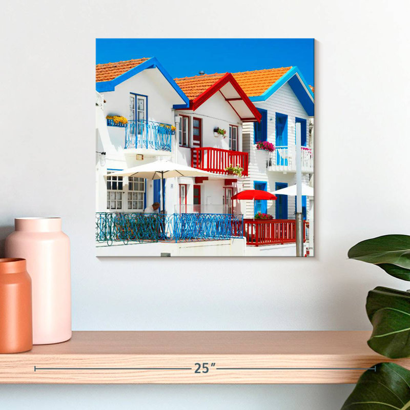 Lilie Costa Nova Houses, 16" H x 16" W