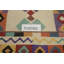 Tapis de couloir oriental géométrique en laine Kilim 5 x 18