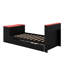 Lit convertible moderne avec lit gigogne auxiliaire, bureau ergonomique, lumière décorative à DEL et Interfaces USB intégrées-1855669293