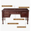 Bureau rustique en bois massif de style américain avec beaucoup de rangement-110395715