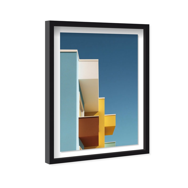 Orthogonal Sky View Print by Oliver Gal, 11.5"H x 16.5"W, Black Shadowbox
