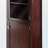 Dominguez 2-Section Storage Cupboard in Walnut Finish, 47.28'' H X 17.13'' W X 15.58'' D