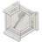 Calacatta 9" x 8" Marble Mosaic Tile-79891855