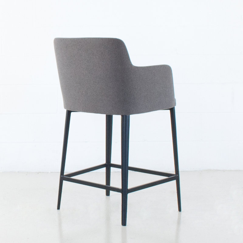 Jahnke Earle Bar & Counter Stool, Warm Gray, Counter Stool (25" Seat Height)