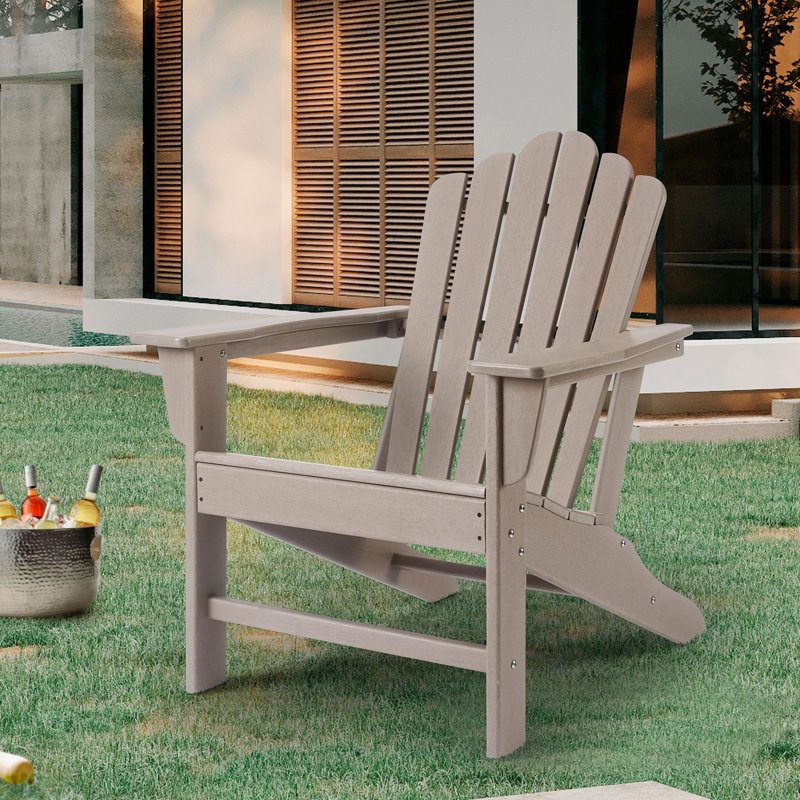 Bostrom Outdoor Adirondack Chair, Taupe