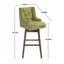 Tabouret de comptoir pivotant avec cadre en bois massif 29,9 po Luthando-265640312