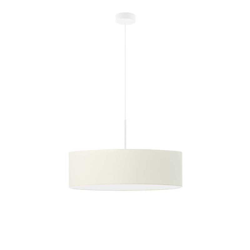 Aubrionna 4 - Light Drum Pendant, Ecru, White