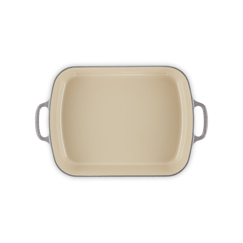 Le Creuset Signature Enameled Cast Iron Roaster, Oyster, 5.25 qt.