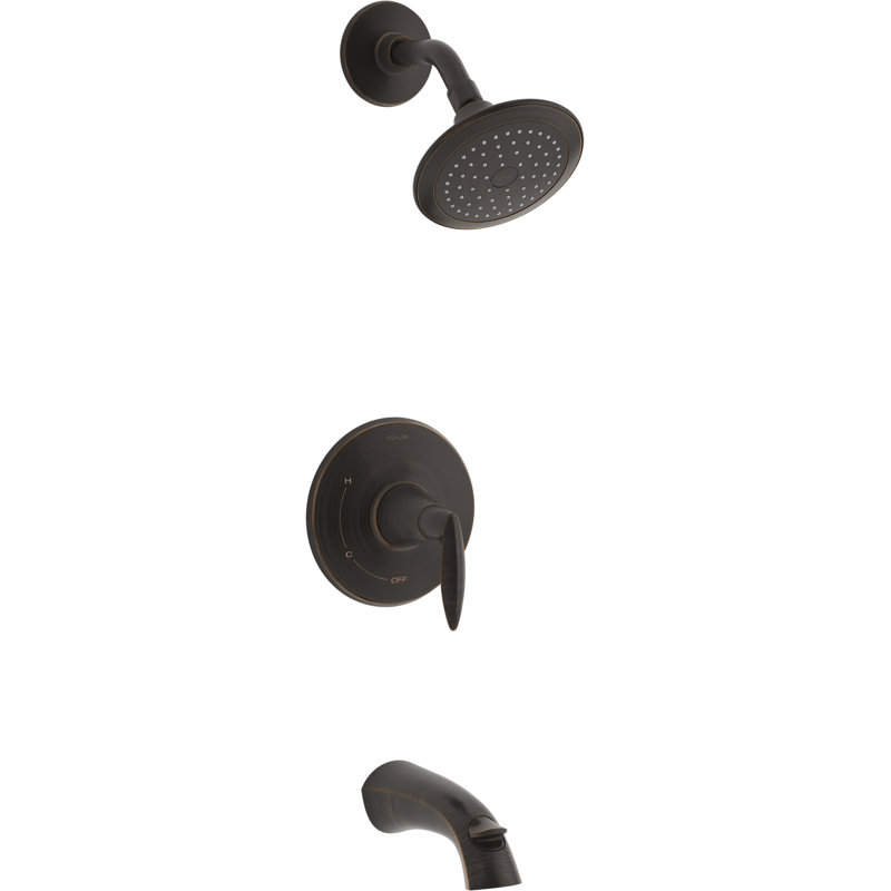 Robinet de baignoire et douche Alteo, Bronze frotté à l'huile