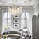 Cannes 23.7" Modern Geometric Crystal Tree Branch Round Chandelier