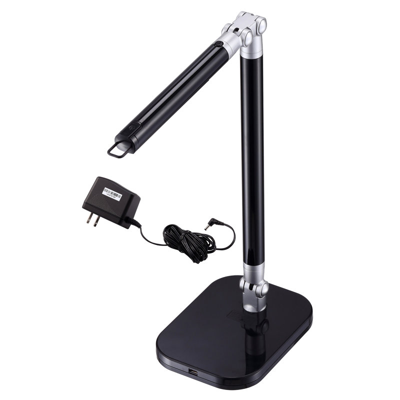 Wylie Metal USB Desk Lamp, Black