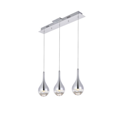Carilyn - Light Chrome LED Cluster Pendant