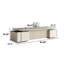 Bureau de direction en L 94,49 po gris de luxe italien-1432517055