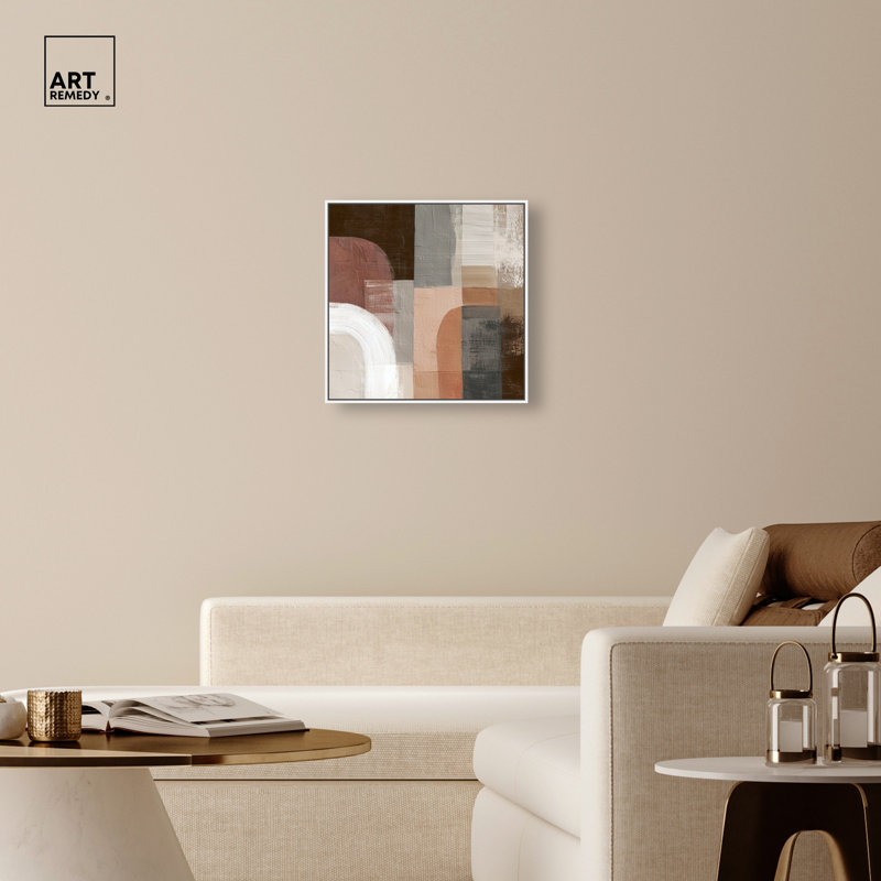 «Sage Patch I», reproduction d'art sur toile encadrée par Art Remedy, cadre blanc, 24 x 24, 25"H x 25"W, White Frame