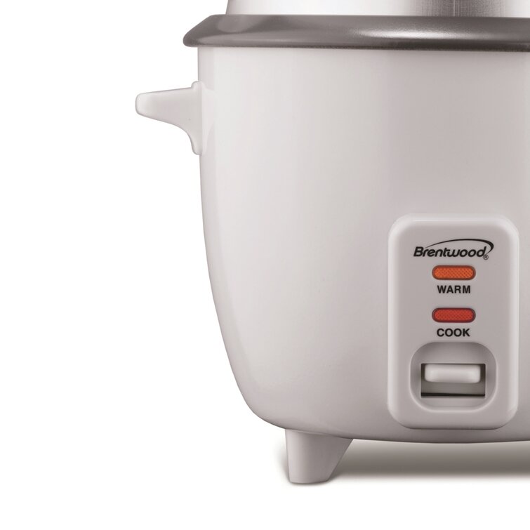 Brentwood 8 Cup Rice Cooker with Steamer - Curacao 