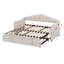 Lit de jour rembourré simple avec couchette escamotable réglable en hauteur et port de charge USB et Type-C, 2 poches latérales-113969893